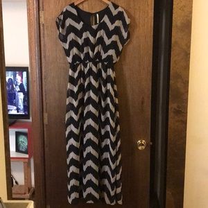Chevron maxi dress